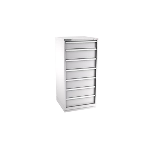 Champion Tool Storage Modular Drawer Cabinet, 7 Drawer, Light Gray, Steel, 28 in W x 28-1/2 in D x 59-1/2 in H S27000702ILCFTB-LG - main